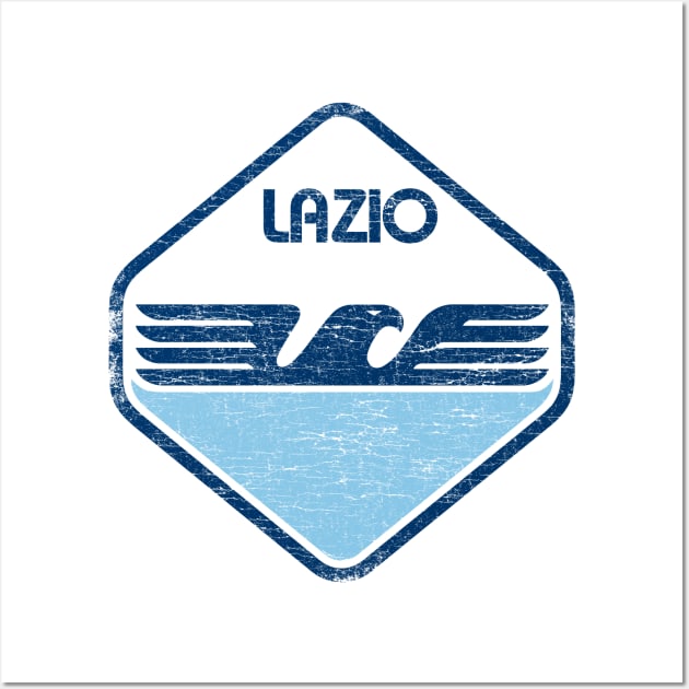 Lazio Eagle Vintage T-shirt Wall Art by zurcnami